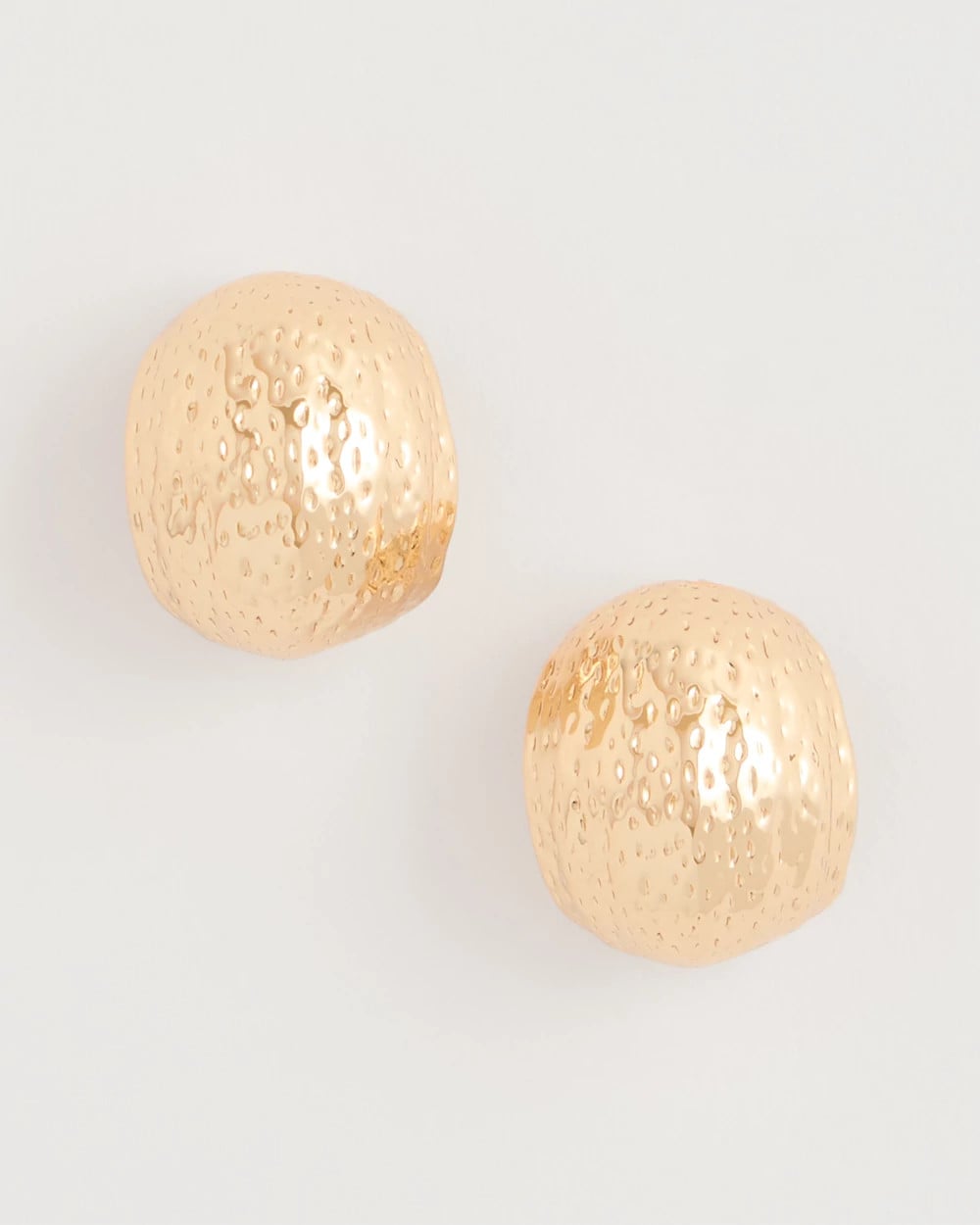 Crinkle Goldtone Hoop Earrings Gold - Chico's