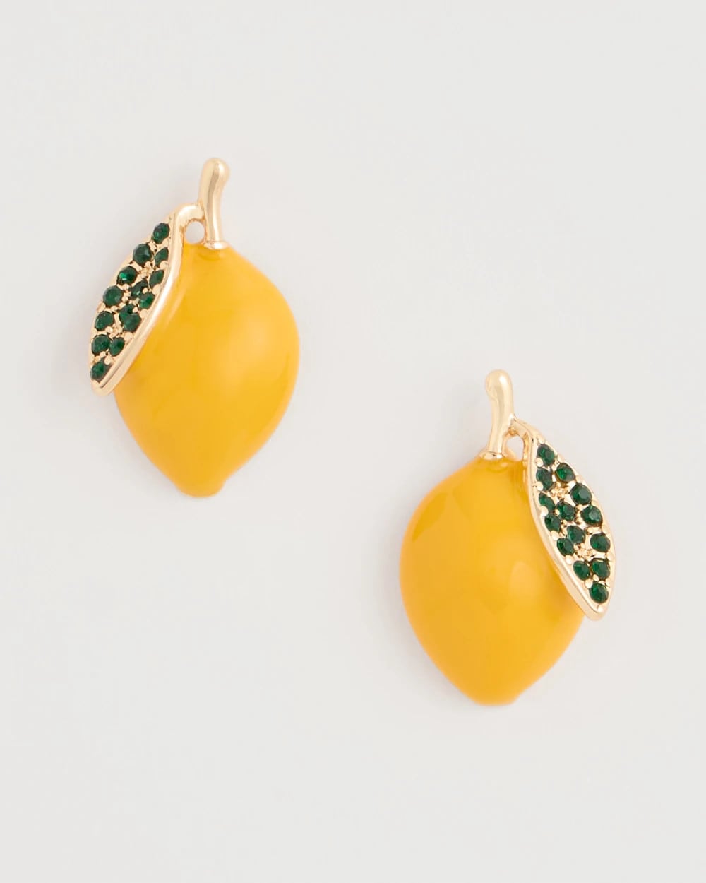 Luxurious Lemon Stud Earrings Yellow - Chico's