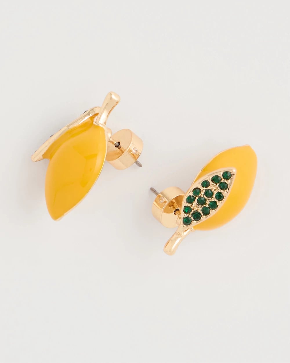 Luxurious Lemon Stud Earrings Yellow - Chico's