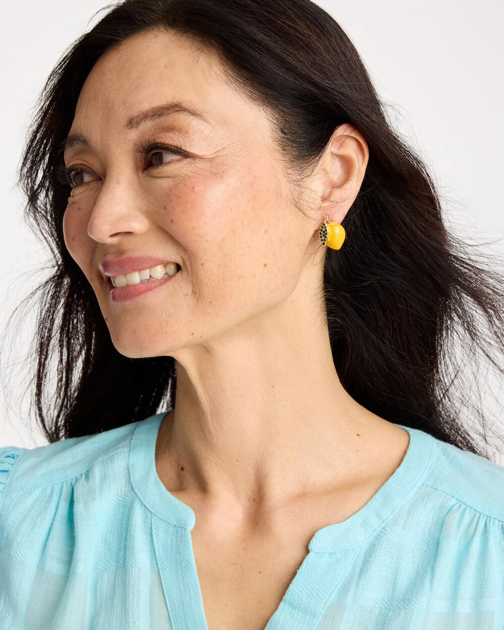 Luxurious Lemon Stud Earrings Yellow - Chico's