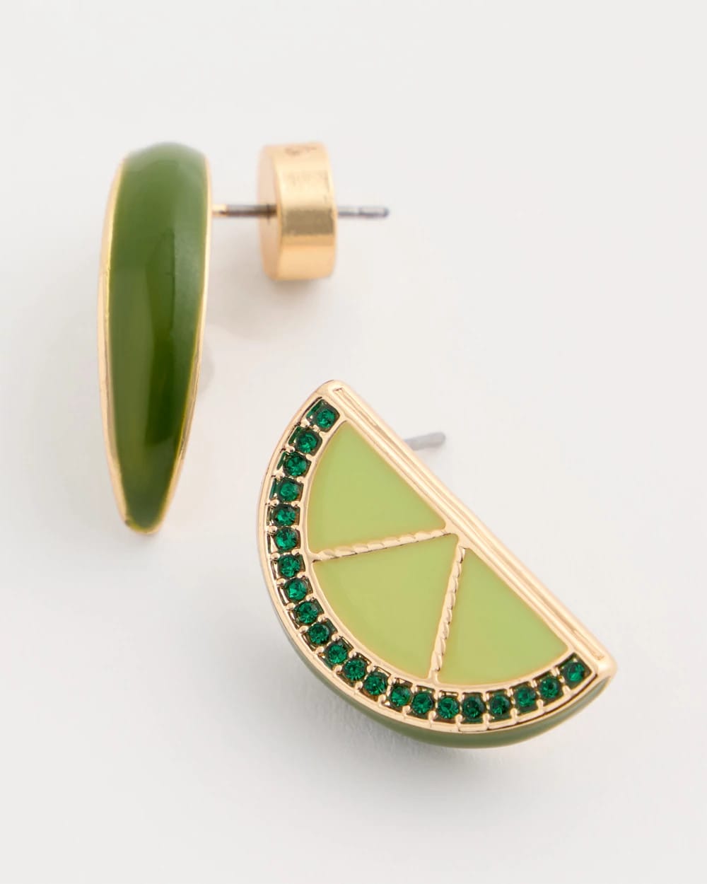 Luxurious Lime Stud Earrings Green - Chico's