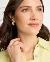 Luxurious Lime Stud Earrings Green - Chico's