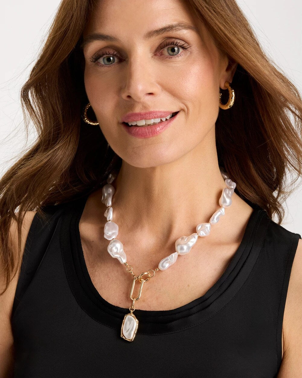 Siren Faux Pearl Y-Necklace Pearl - Chico's