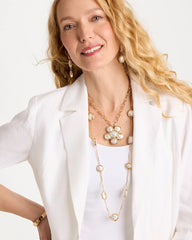 Siren Faux Pearl Pendant Necklace Pearl - Chico's