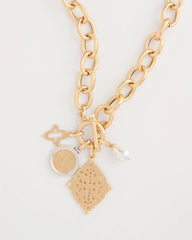 Toggle Cameo Charm Necklace Gold - Chico's