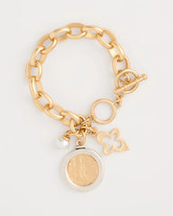 Toggle Bar Charm Bracelet Gold - Chico's