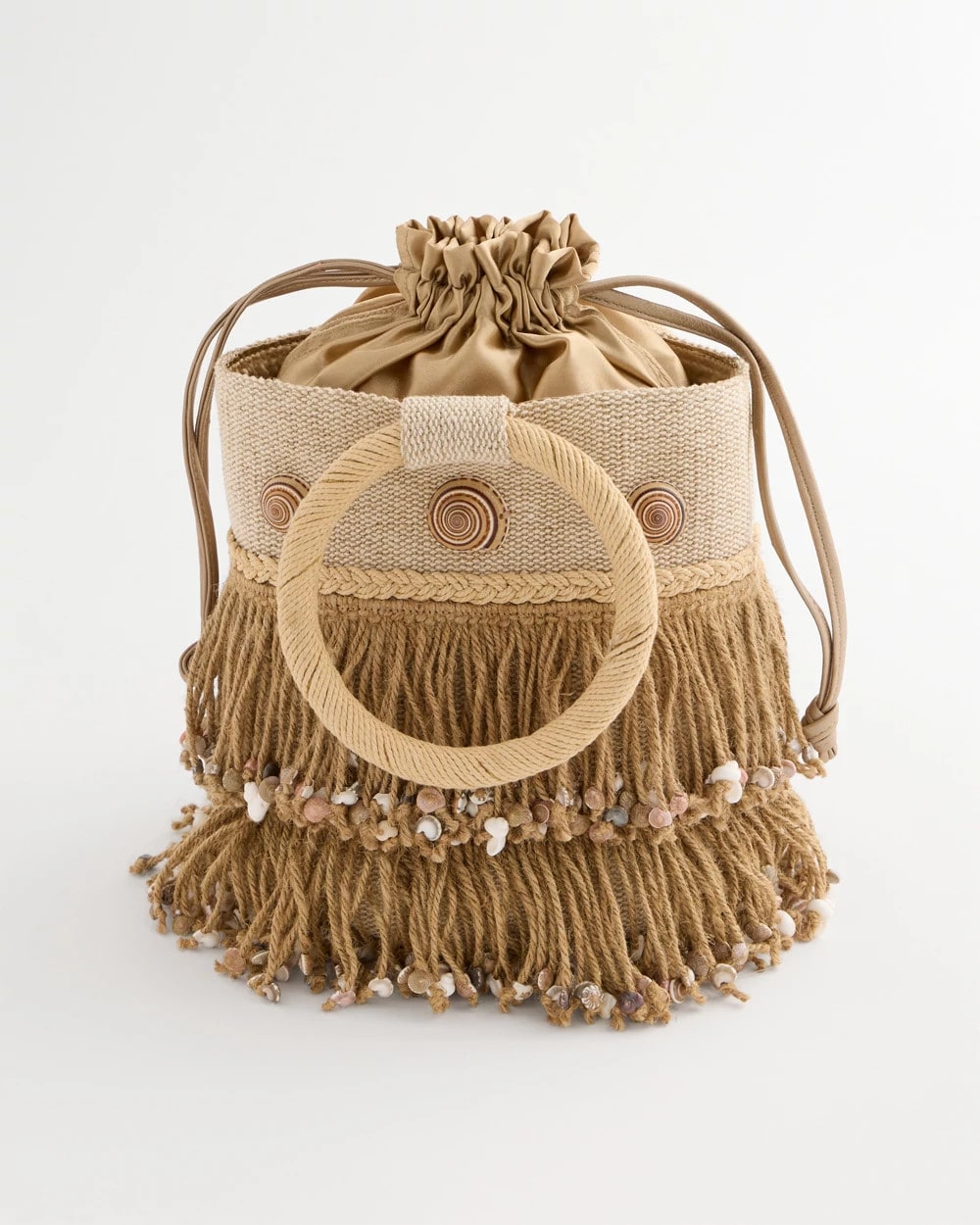 Chico's Originals Bamboo Bucket Bag Natural - Chico's