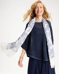 Paisley Jacquard Oblong Scarf Neutral - Chico's