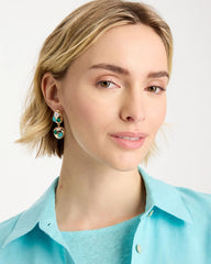 Blue Pearl Cab Drop Earrings Blue - Chico's