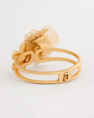 Filigree Flower Hinge Cuff Bracelet Gold - Chico's