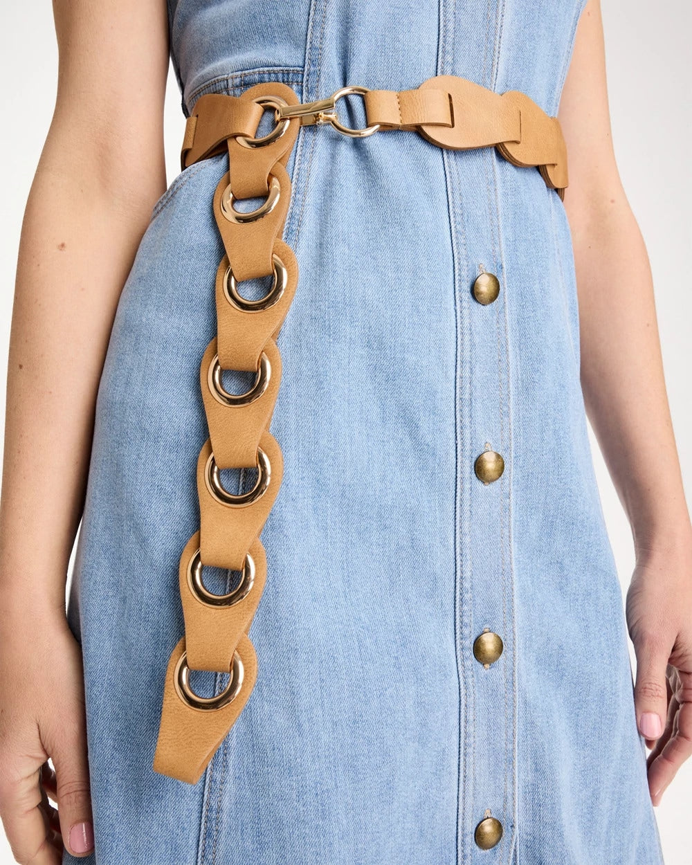 Grommet Belt Brown - Chico's