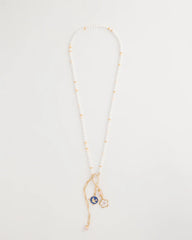 Medallion Pendant Pearl Necklace Orchid - Chico's