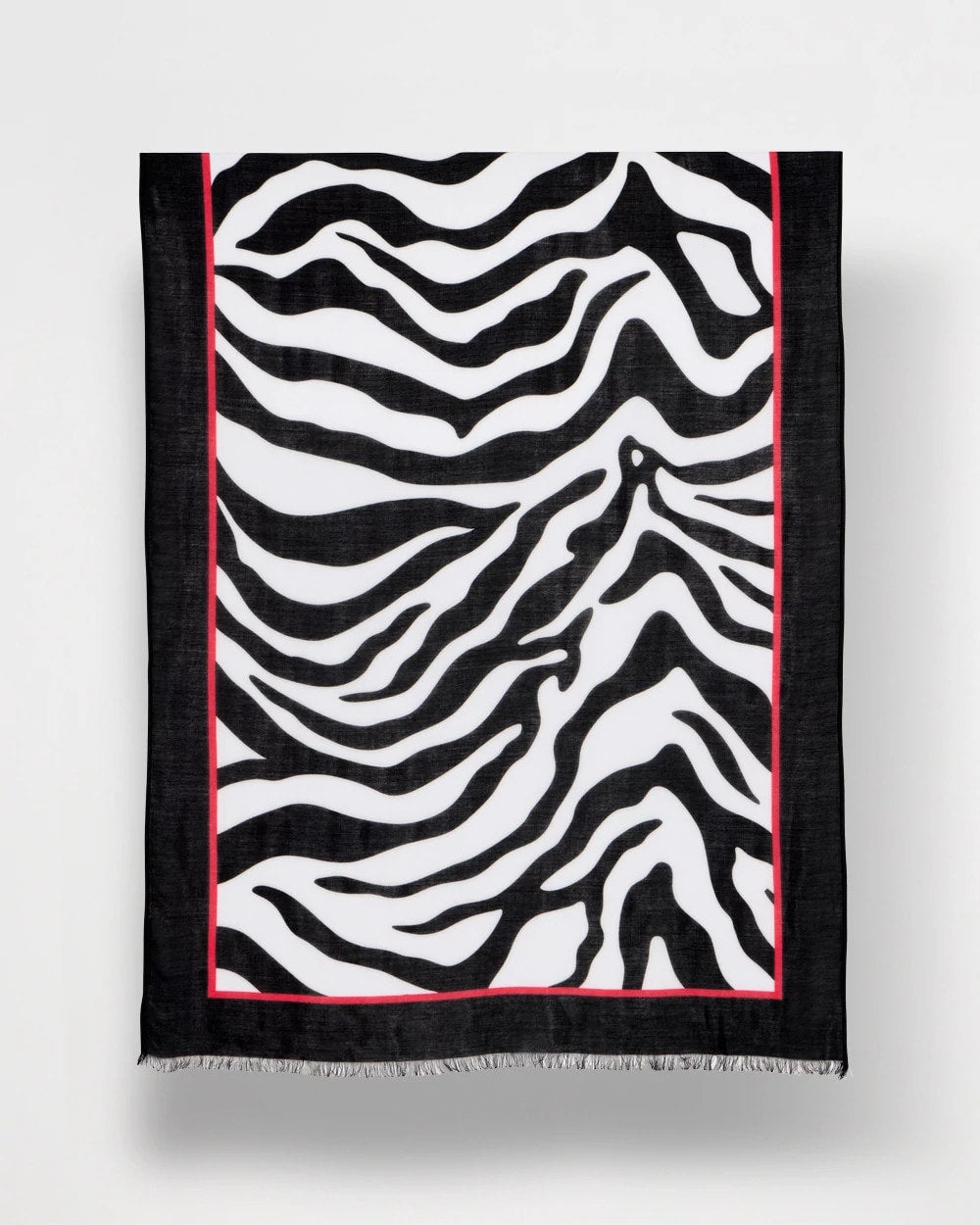 Animal Print Oblong Scarf Black - Chico's