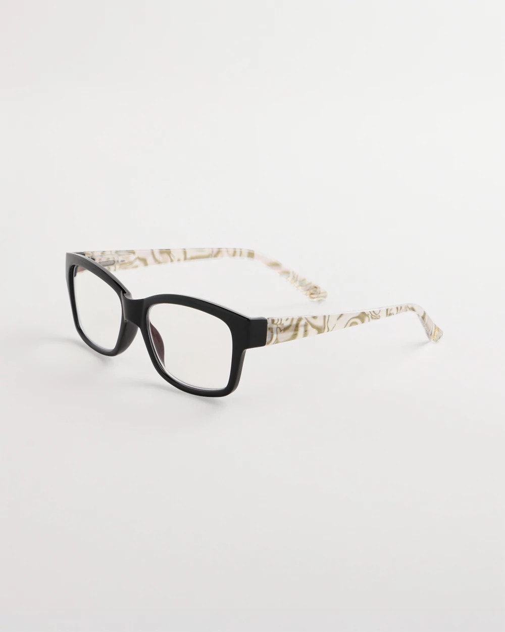 Black Square Shell Readers Black - Chico's