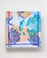 Coral Motif Oblong Scarf Blue - Chico's
