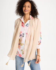 Lurex Oblong Scarf Neutral - Chico's