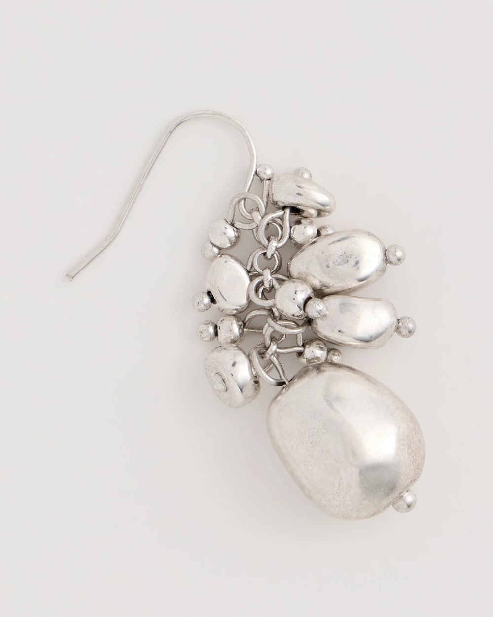 Silvertone Cluster Earrings Silver - Chico's