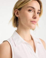 Geo Linear Drop Earrings Silver - Chico's