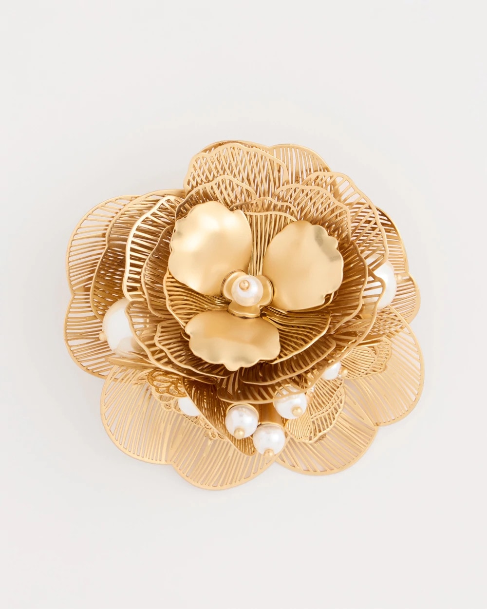 Filigree Flower Brooch Gold - Chico's