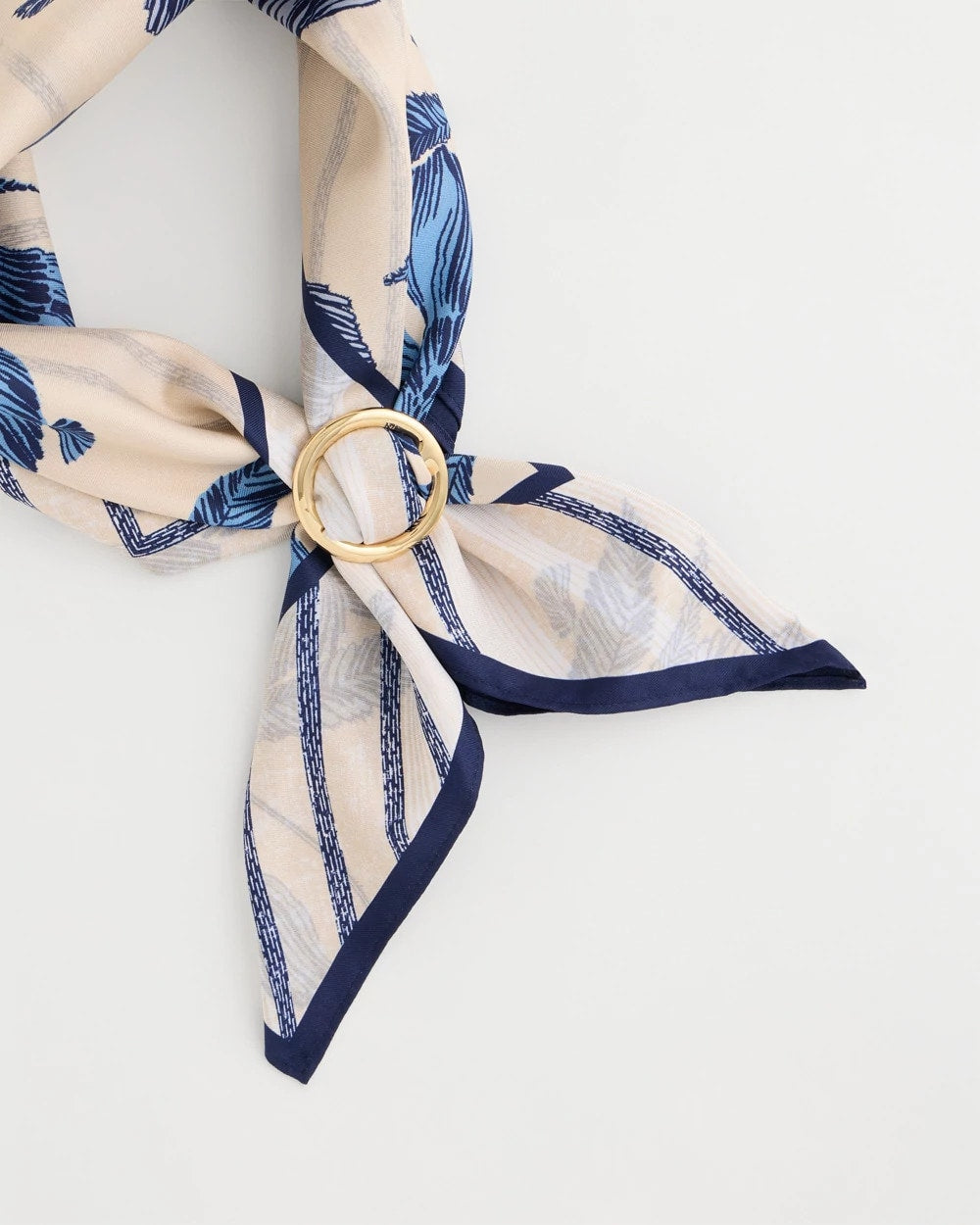 Golden Round Scarf Ring Gold - Chico's