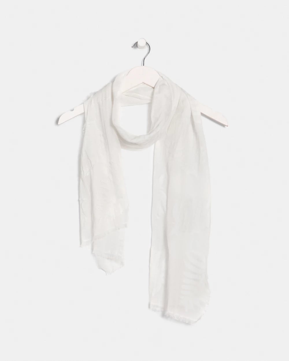 Textured Palms Oblong Scarf White - Chico's