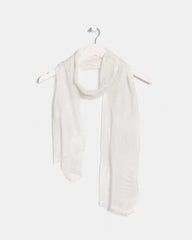 Textured Palms Oblong Scarf White - Chico's