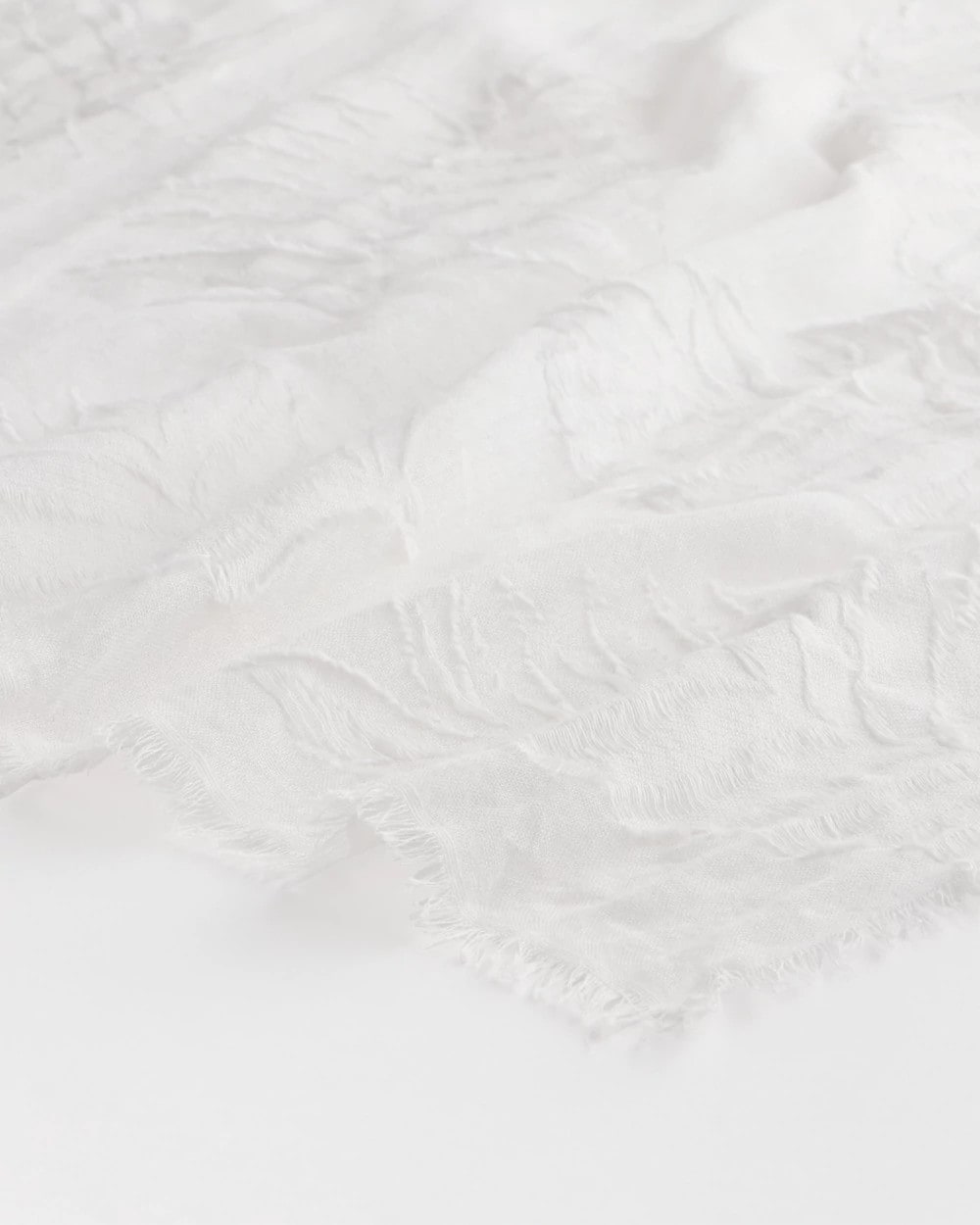 Textured Palms Oblong Scarf White - Chico's