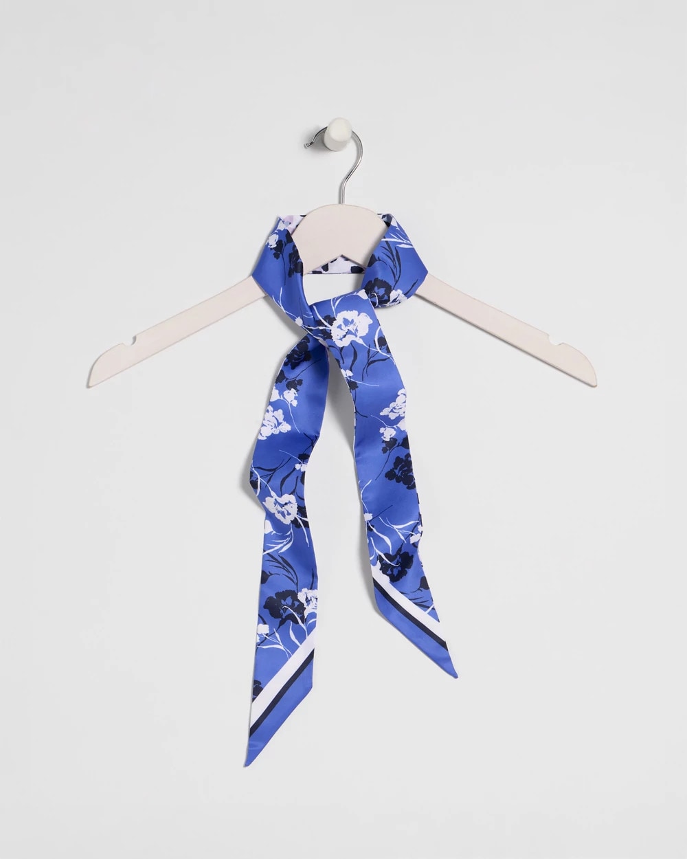 Dutch Floral Polka-Dot Skinny Scarf Amparo Blue - Chico's