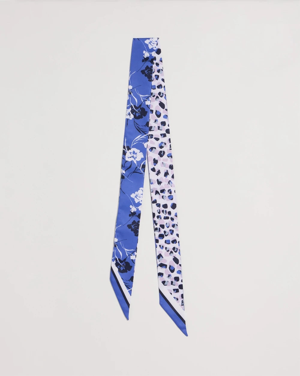 Dutch Floral Polka-Dot Skinny Scarf Amparo Blue - Chico's