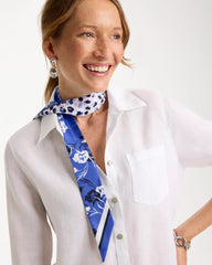 Dutch Floral Polka-Dot Skinny Scarf Amparo Blue - Chico's