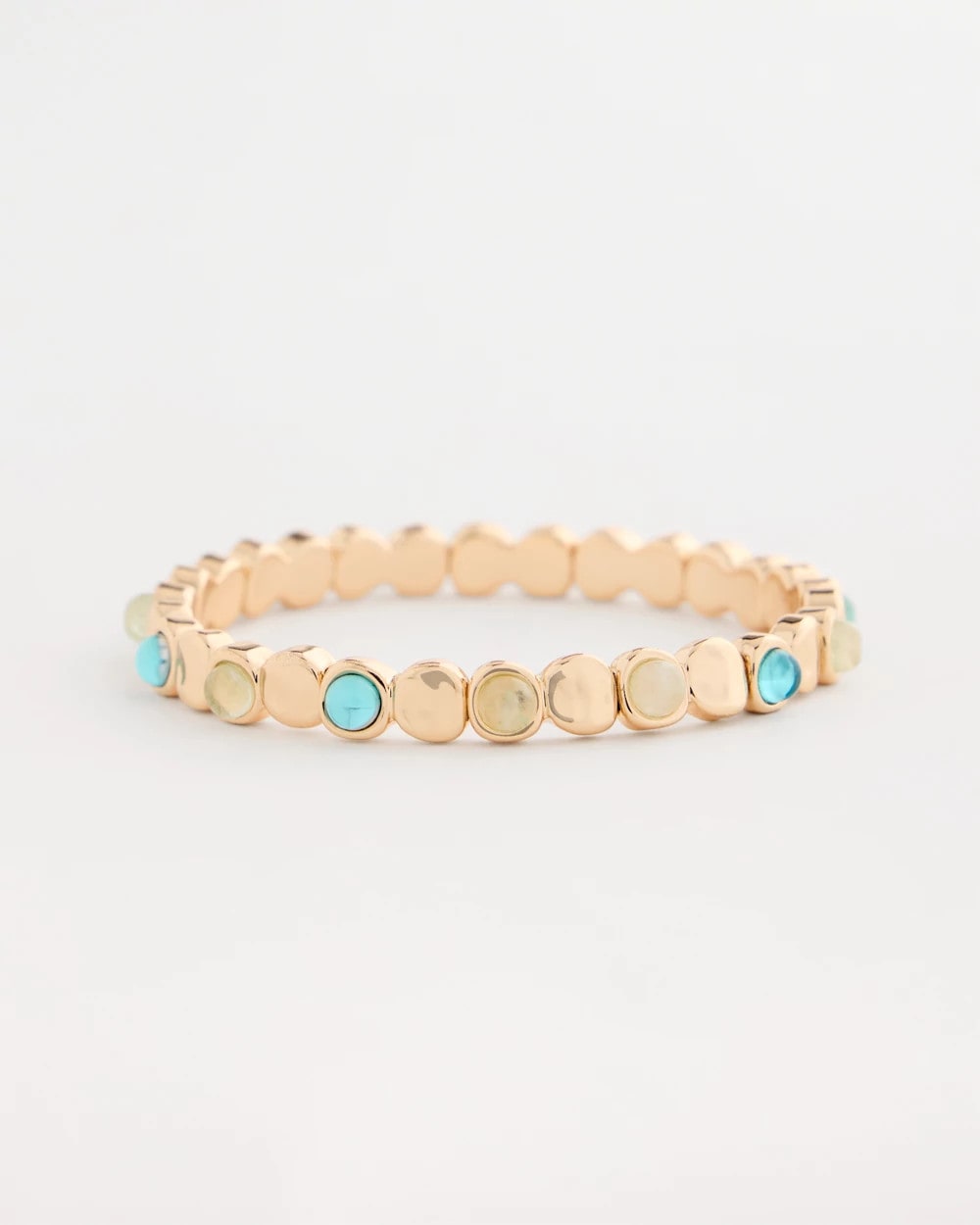 Quartz Stone Small Stretch Bracelet Light Blue - Chico's