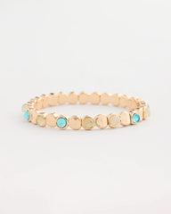 Quartz Stone Small Stretch Bracelet Light Blue - Chico's
