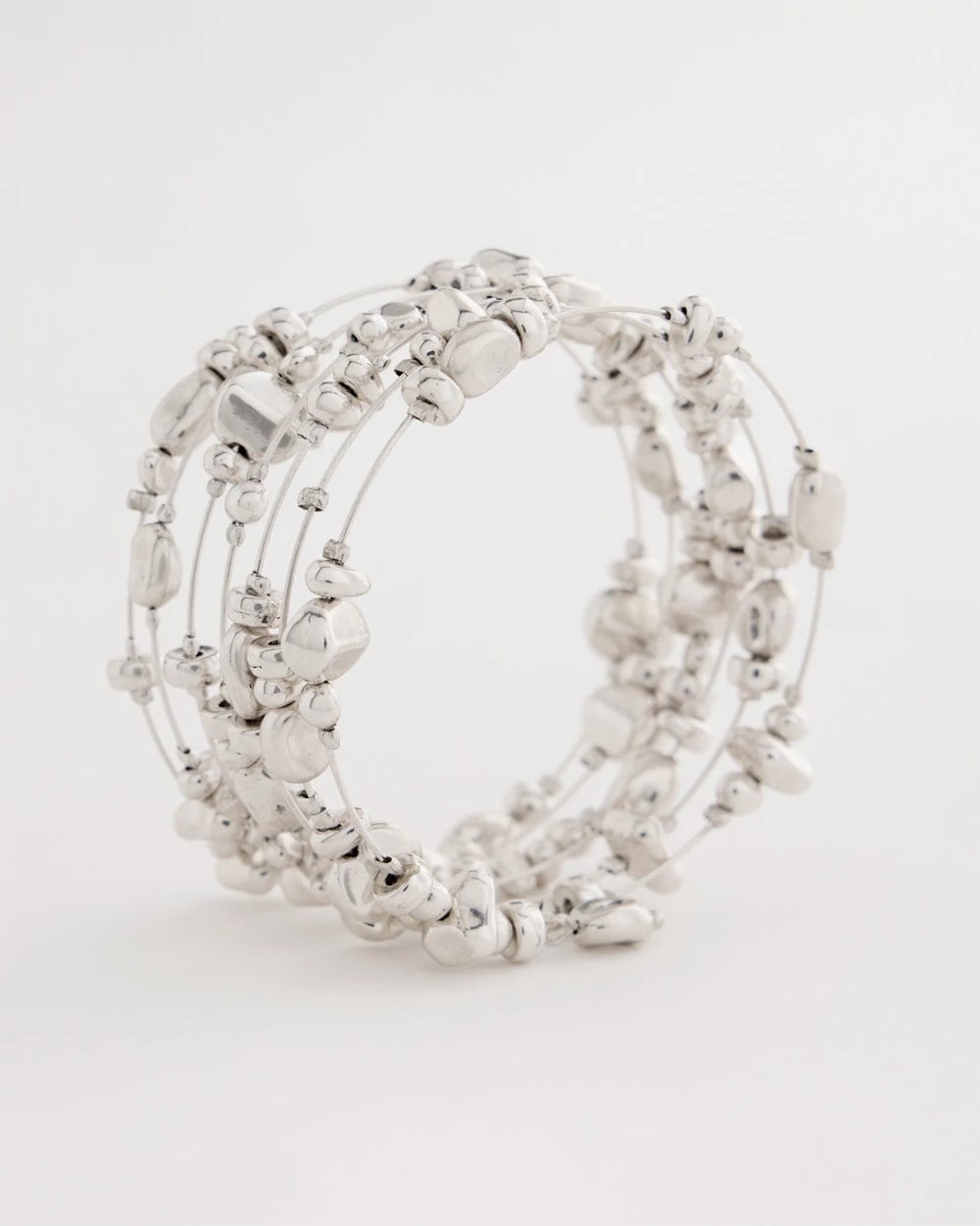 Silvertone Coil Bracelet Silver - Chico's