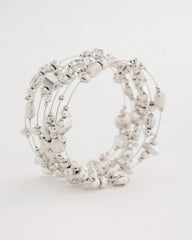Silvertone Coil Bracelet Silver - Chico's