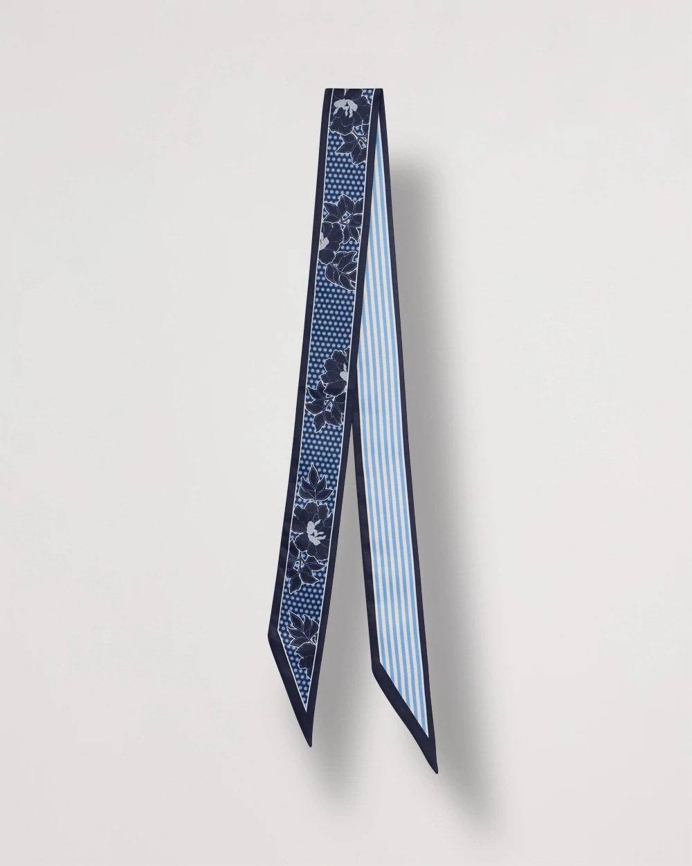 Ikebana Printed Skinny Scarf Passport Blue - Chico's