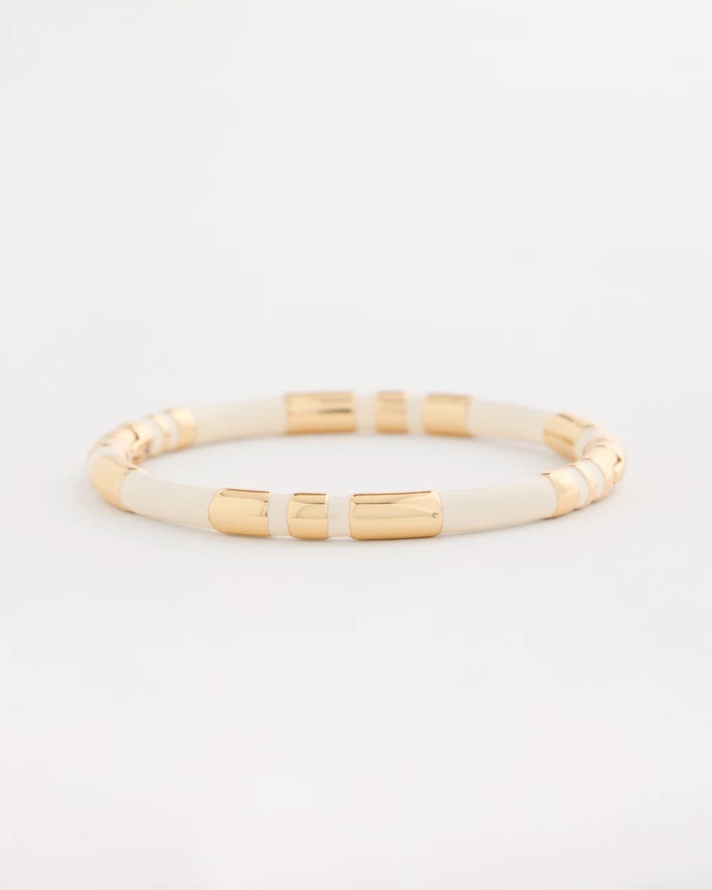 White Enamel Hinge Bangle White - Chico's