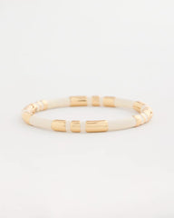 White Enamel Hinge Bangle White - Chico's