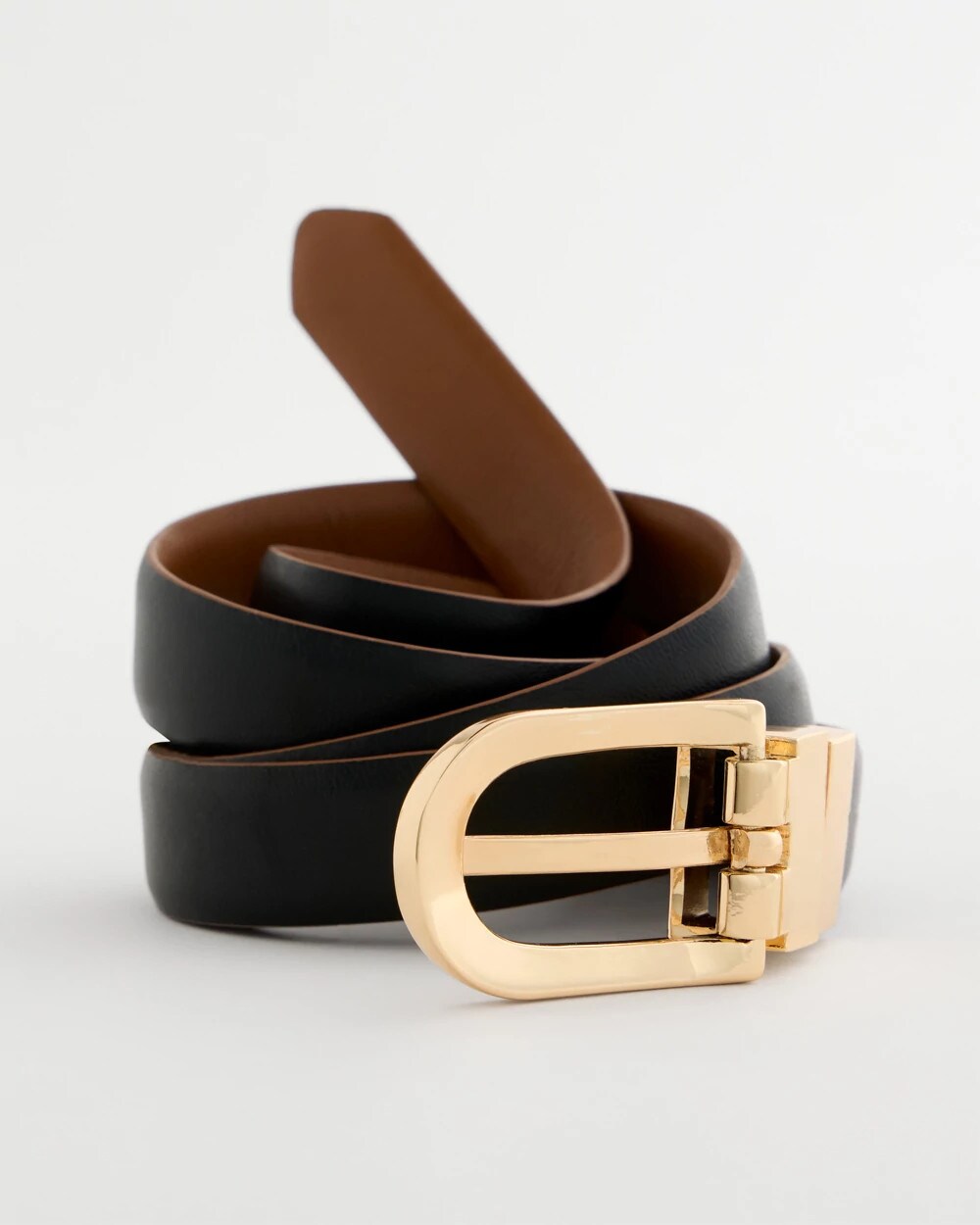 Skinny Reversible Trouser Belt Black/Brown - Chico's