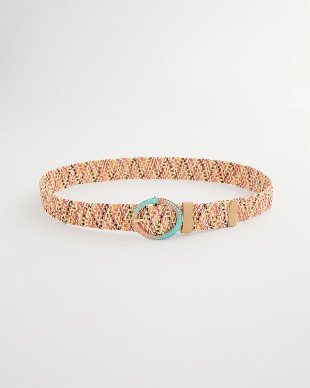 Raffia Wrapped Multi-Color Stretch Belt Multi - Chico's