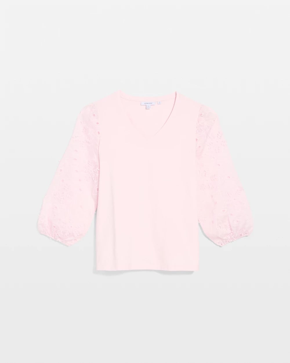 Floral Eyelet Sleeve Tee Sweet Blossom - Chico's