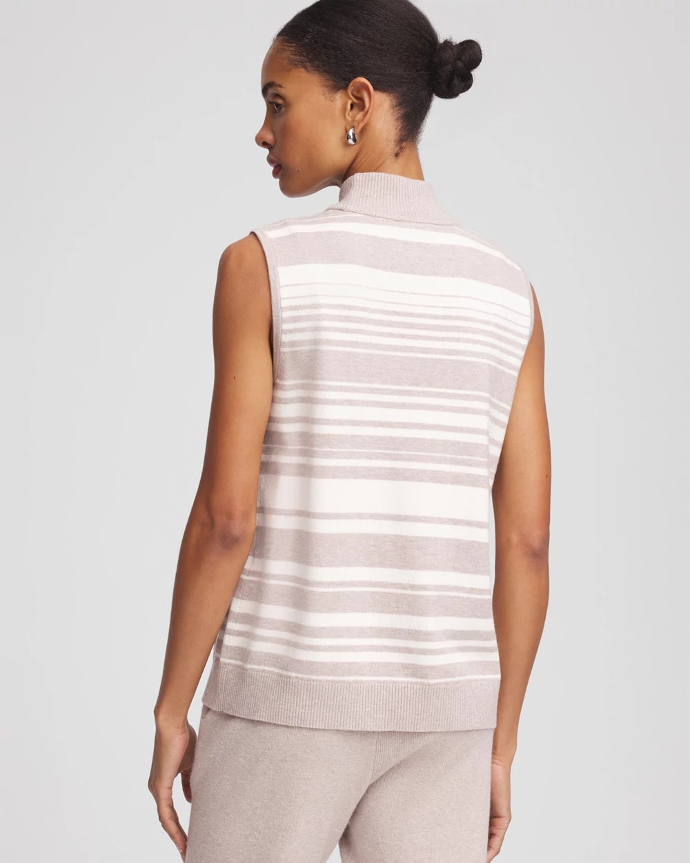 Zenergy® Luxe Cashmere-Blend Cap-sleeve Top Helium Faux Heather - Chico's