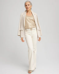 Foiled Microfiber Tank Champagne - Chico's