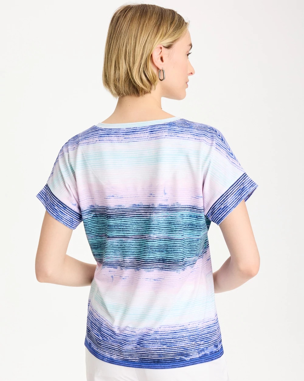 Zenergy® Ombre Drop Shoulder Tee Pale Sweet Pea - Chico's