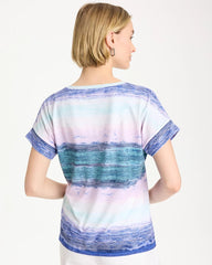 Zenergy® Ombre Drop Shoulder Tee Pale Sweet Pea - Chico's