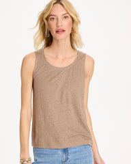 Linen Tank Topaz Smoke - Chico's