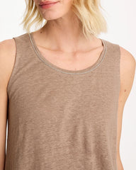 Linen Tank Topaz Smoke - Chico's