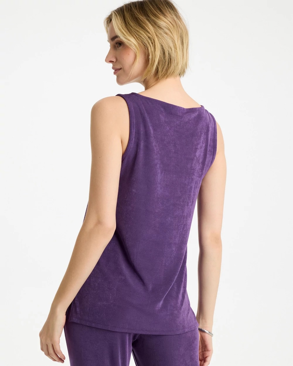 Travelers™ Side-Slit Tank Rich Amethyst - Chico's