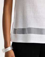 Travelers™ Sheer Stripe Tank Travelers Winter Drift - Chico's