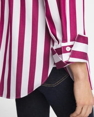 No Iron™ Stretch Striped Shirt Gladiolus - Chico's