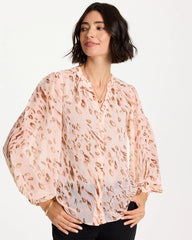 Georgette Soft Spots Blouse Sweet Blossom - Chico's